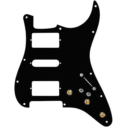 920D Custom HSH Pre-Wired Pickguard for Strat With S7W-HSH-2T Wiring Harness Black
