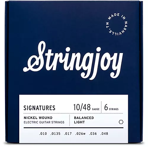 Stringjoy Signatures 6 String Nickel Wound Electric Guitar Strings 9.5 - 48