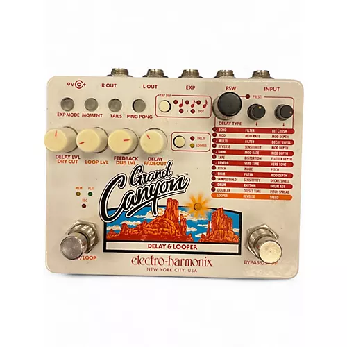 Used Electro-Harmonix Grand Canyon Delay and Looper Effect Pedal