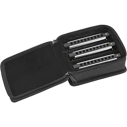 Fender Blues Deluxe Harmonicas (3-Pack with Case, Keys of C, G and A)