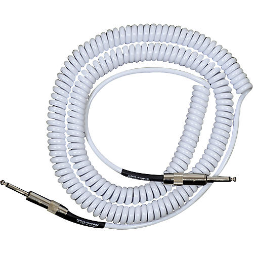 Lava Retro Coil 20 Foot Instrument Cable Straight to Straight Assorted Colors White