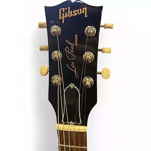 Used Gibson Les Paul Junior Black Solid Body Electric Guitar Black