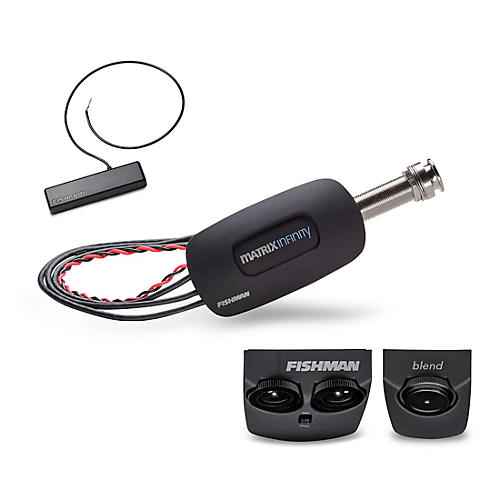 Fishman PowerTap Infinity - Body Sensor with Undersaddle Pickup Narrow Format Black Narrow Split