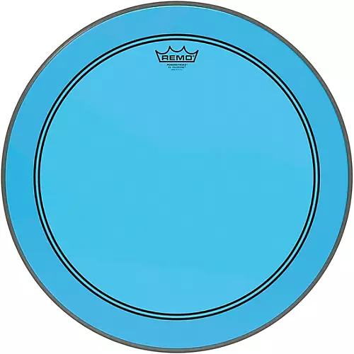 Remo Powerstroke P3 Colortone Blue Bass Drum Head 20 in.