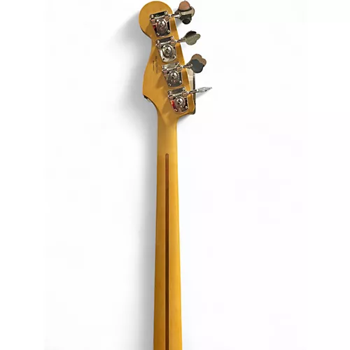 Used Fender Standard Jazz Bass Black and White Electric Bass Guitar Black and White