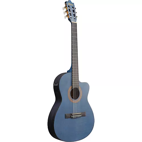 Ibanez GA5MHTCE Classical Nylon-String Acoustic-Electric Guitar Blue Berry