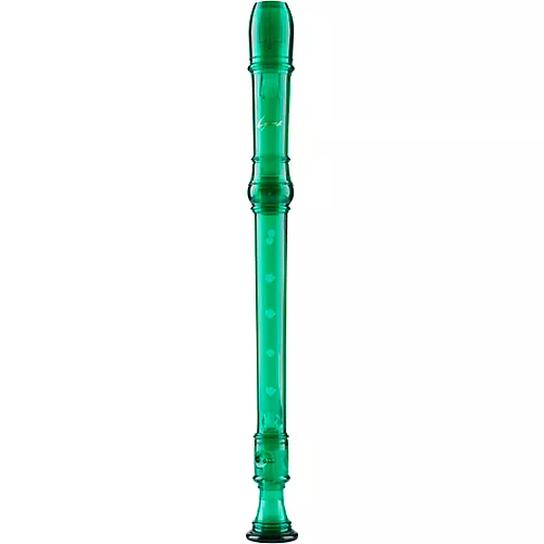 Lyons Premium 3-Piece Translucent Soprano Recorder Transparent Green