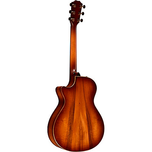 Taylor Custom Redwood-Figured Hawaiian Koa Grand Concert Acoustic-Electric Guitar Shaded Edge Burst