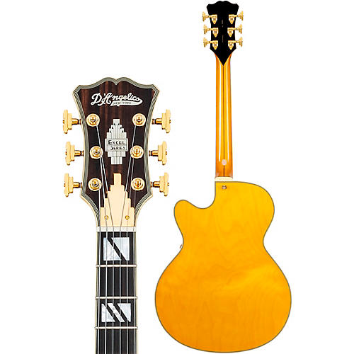D'Angelico Excel 16 Hollowbody Electric Guitar w/ Seymour Duncan Johnny Smith Mini Humbucker Amber