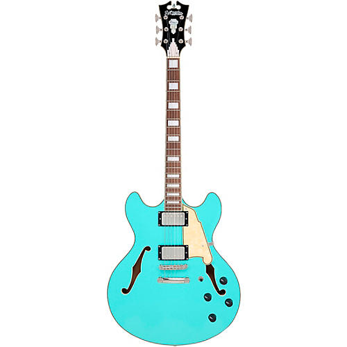 D'Angelico Premier DC Semi-Hollow Electric Guitar Solid Black