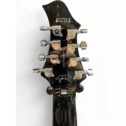 Used ESP LTD JR-208 Javier Reyes Black Solid Body Electric Guitar Black