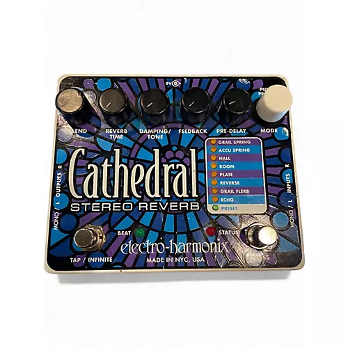 Used Electro-Harmonix Cathedral Stereo Reverb Effect Pedal