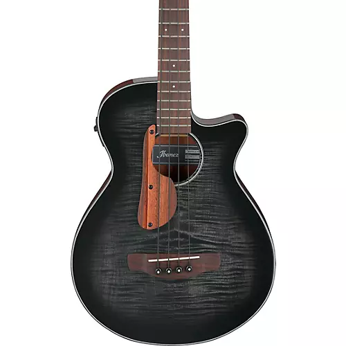 Ibanez AEGB25E Grand Concert Acoustic-Electric Bass Guitar Transparent Black Sunburst