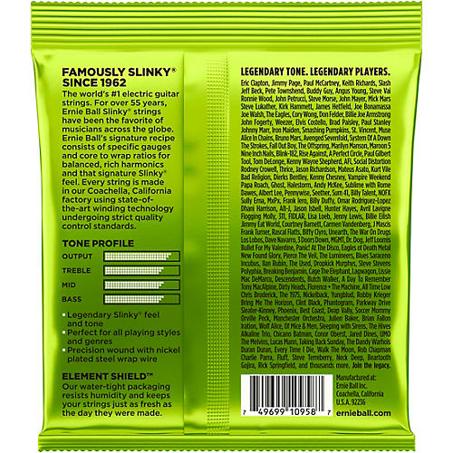 Ernie Ball Regular Slinky 8-String Nickel Wound Electric Guitar Strings