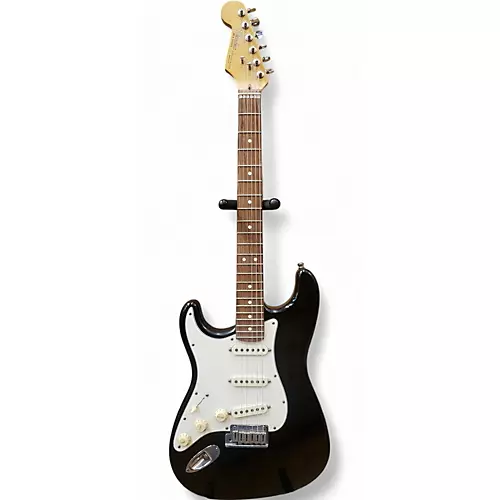 Vintage 1999 Fender American Standard Stratocaster Left Handed Black Electric Guitar Black