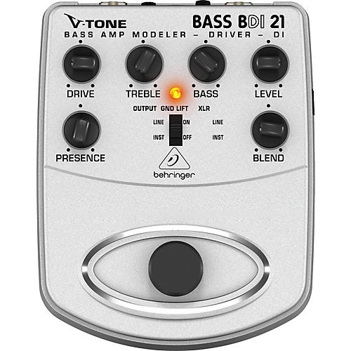 Behringer BDI21 V-Tone Bass Driver Bass Amp Modeler/Direct Recording Preamp/DI Box Pedal