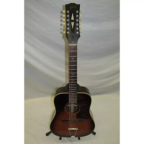 Vintage 1966 Gibson B4512 Heritage Cherry Sunburst 12 String Acoustic Guitar Heritage Cherry Sunburst