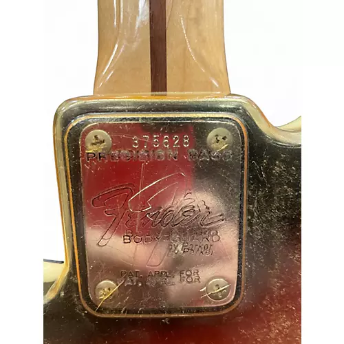 Vintage 1973 Fender Precision Bass 3 Color Sunburst Electric Bass Guitar 3 Color Sunburst