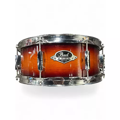 Used Pearl 5 Piece Export Tobacco Sunburst Drum Kit Tobacco Sunburst