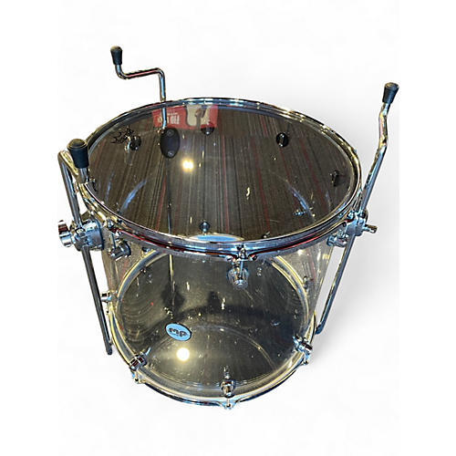 Used DW 8 Piece Design Series Acrylic Clear Drum Kit Clear