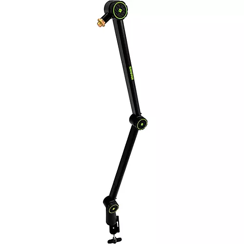 Shure Shure Deluxe Articulating Desktop Mic Boom Stand with Black MV7 Microphone and SRH440A Headphones