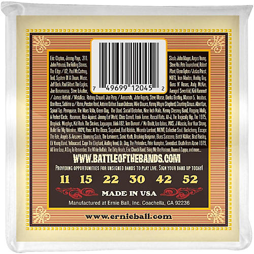 Ernie Ball 2045 Earthwood 80/20 Bronze Silk and Steel Soft Acoustic Guitar Strings