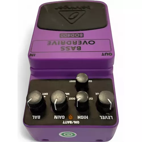 Used Behringer BOD400 Bass Overdrive Bass Effect Pedal