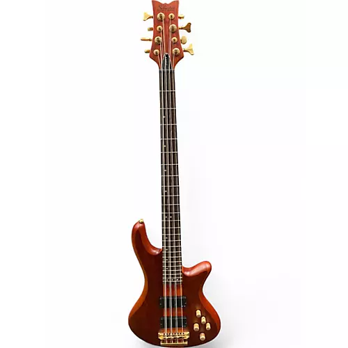 Used Schecter Guitar Research studio 8 Natural Electric Bass Guitar Natural