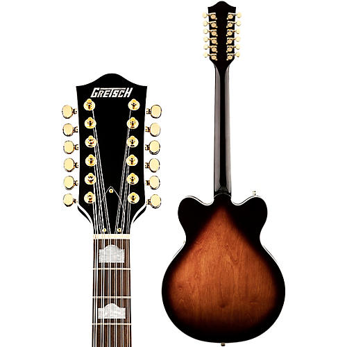 Gretsch Guitars G5422G-12 Electromatic Classic Hollowbody Double-Cut 12-String With Gold Hardware Electric Guitar Single Barrel Burst