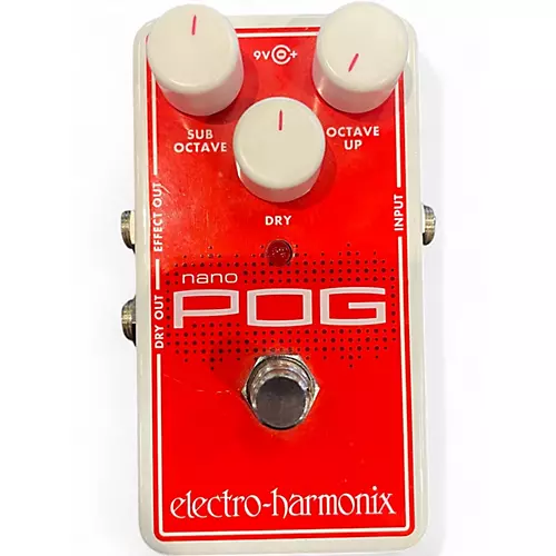 Used Electro-Harmonix Nano POG Polyphonic Octave Generator Effect Pedal