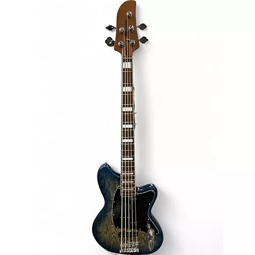 Used Ibanez tmb405 Cosmic Blue Starburst Electric Bass Guitar Cosmic Blue Starburst