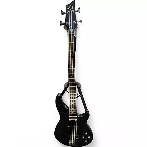 Used Schecter Guitar Research C4 4 String Black Electric Bass Guitar Black