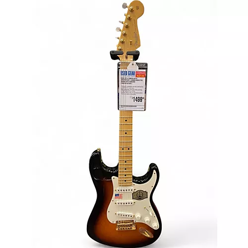 Used 2014 Fender 60th Anniversary Commemorative American Standard Stratocaster 2 Color Sunburst Solid Body Electric Guitar 2 Color Sunburst