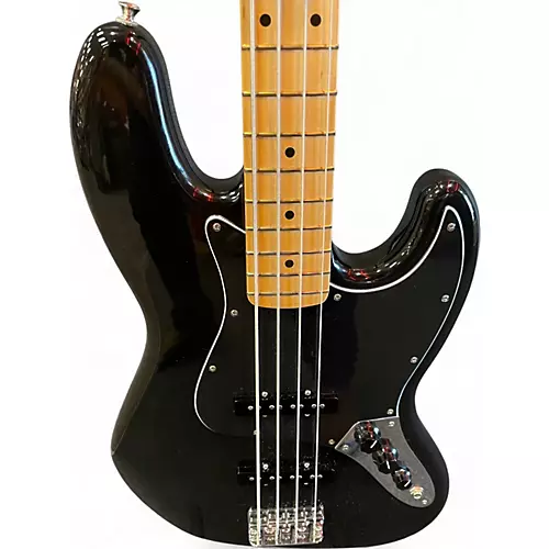 Used Fender jazz bass Black Electric Bass Guitar Black