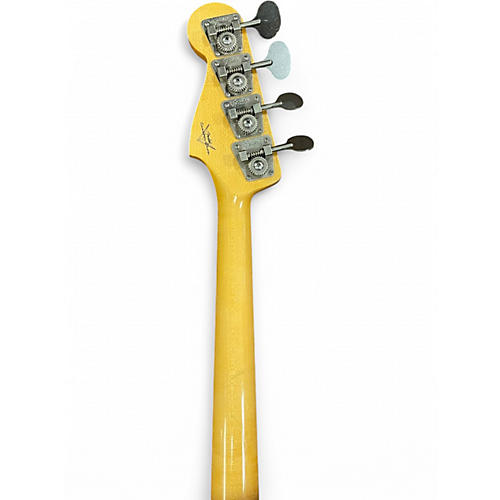 Used Fender 1964 Relic Jazz Bass Olympic White Electric Bass Guitar Olympic White
