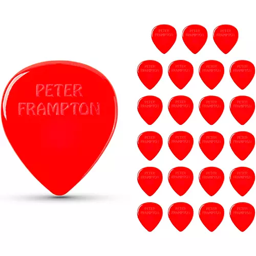 Dunlop Peter Frampton Vintage Jazz Teardrop Red Picks 2.08 mm 24 Pack