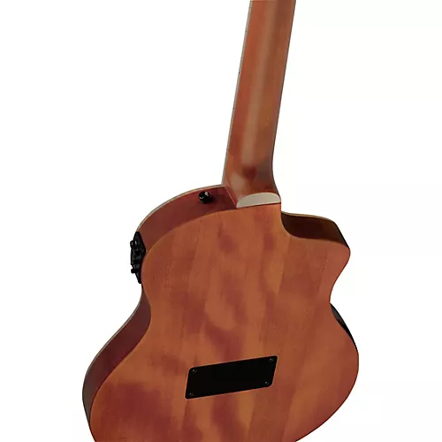 Ortega TourPlayer Deluxe Left-Handed Nylon-String Acoustic-Electric Guitar Blue Burst