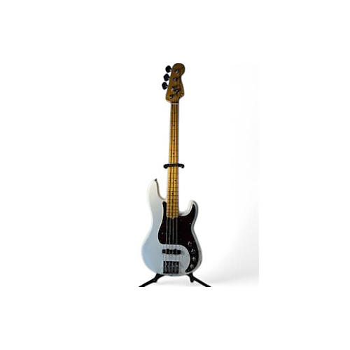 Used Fender American Ultra Precision Bass Platinum Electric Bass Guitar Platinum