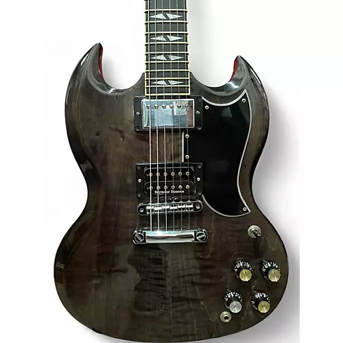 Used 2006 Gibson SG Supreme Trans Black Solid Body Electric Guitar Trans Black