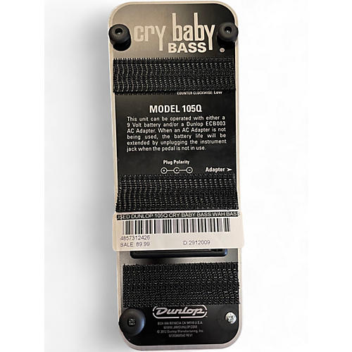 Used Dunlop 105Q Cry Baby Bass Wah Bass Effect Pedal