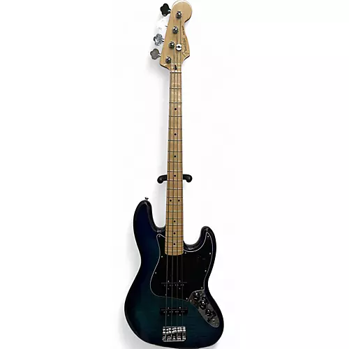 Used 2020s Fender Player Jazz Bass Blue Electric Bass Guitar Blue