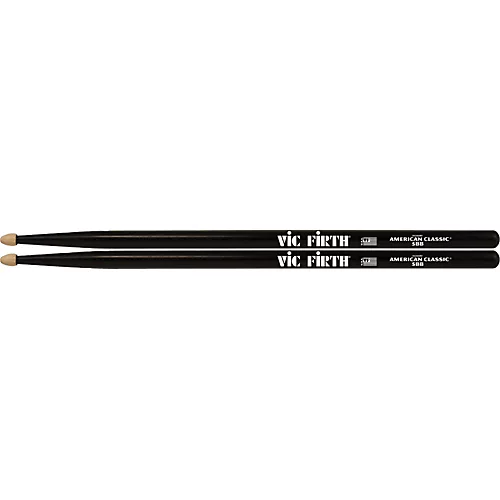 Vic Firth American Classic Drum Sticks With Black Finish 5A Wood