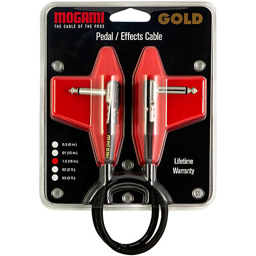 Mogami Gold Instrument Pancake Patch Cable 10 in.