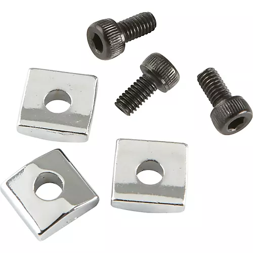 Proline Floyd Rose-Style Locking Nut Block w/ Screws 3 Pack Chrome