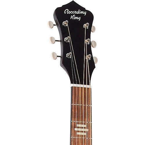 Recording King Dirty 30s Series 7 Single-0 Left-Handed Spruce-Whitewood Acoustic Guitar Tobacco Sunburst