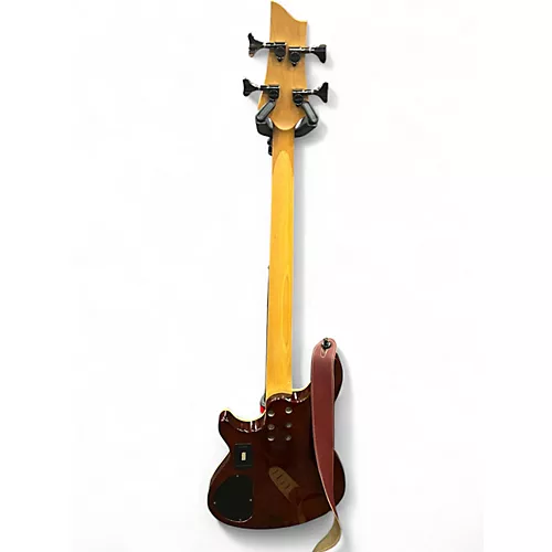Used Schecter Guitar Research Omen Extreme 4 String Vintage Sunburst Electric Bass Guitar Vintage Sunburst