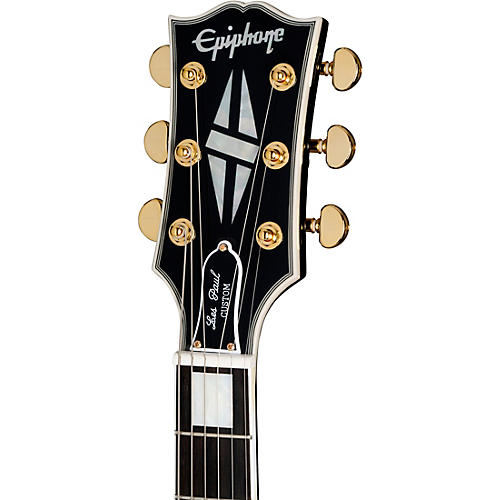 Epiphone Inspired by Gibson Custom Les Paul Custom Electric Guitar Alpine White