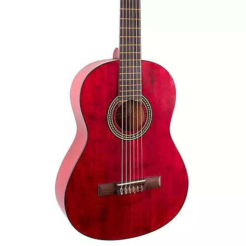 Valencia 200 Series Full Size Classical Acoustic Guitar Transparent Blue