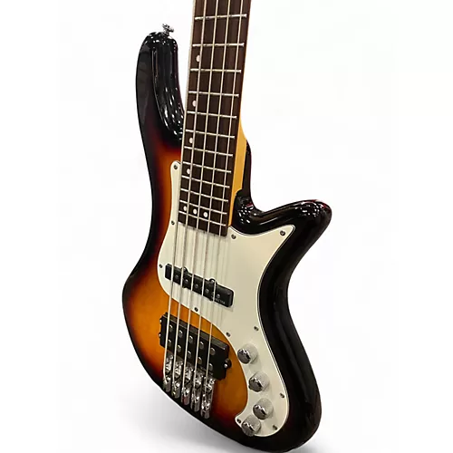 Used Schecter Guitar Research Diamond Passive Custom Active 5 String 2 Color Sunburst Electric Bass Guitar 2 Color Sunburst