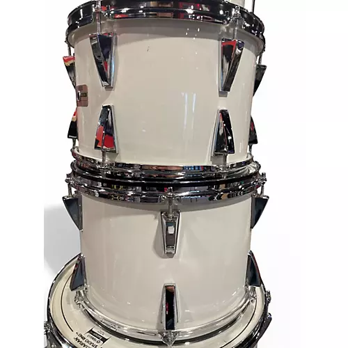 Used 1980 Yamaha 6 Piece Power Recording Shell Pack White Drum Kit White